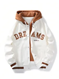 Spring And Autumn Hooded Windbreaker, Fashionable Couples' Jacket