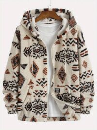 Fleece Hoodie With Drawstring And Zipper, Suitable For Casual Daily, Outdoor Commuting, And Simple, Warm Fleece Jacket, Long Sleeve Hoodie For Autumn/Winter