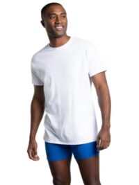 White Men's Crew Neck Undershirt