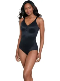 Comfy Curves Wireless Padded Cup Shaping Bodysuit in Black
