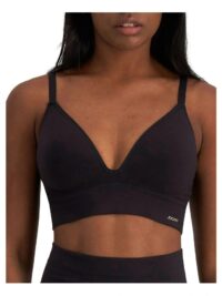 Black Bralette - The lightweight seamless design supports your natural shape, featuring soft adjustable straps.